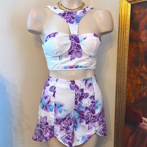 Sabo Skirt ink Island Crop Top & Short Set